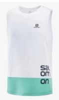 Майка SALOMON CROSS RUN GRAPHIC TANK M Wh/POOL B  LC1787800