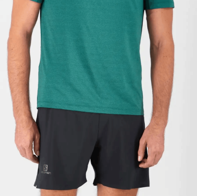 Футболка SALOMON XA TEE M Pacific/Heather LC1523200