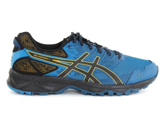 Кроссовки ASICS GEL-SONOMA 3 син.чер.жел  T724N-4590