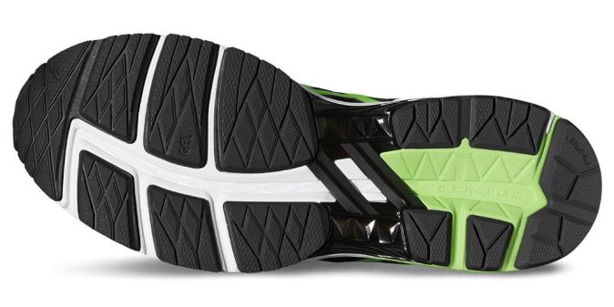 Кроссовки  ASICS GT-1000 5  чер.зел.карб  T6A3N-9085