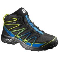 Ботинки SALOMON X-CHASE MID GTX Bk/Bl/Gecko  391832