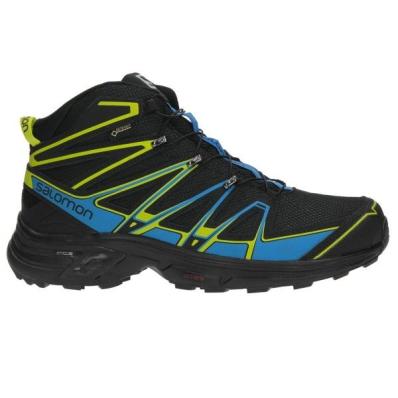 Ботинки SALOMON X-CHASE MID GTX Bk/Bl/Gecko  391832