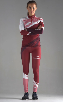 Комбинезон NORDSKI Premium  Jr Wine/Rose гон разд  NSJ434445