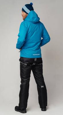 Костюм NORDSKI Motion Blue куртка / Premium Black брюки утеп. муж. лямки  NSM429170