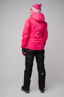 Костюм NORDSKI Motion Raspberry W куртка / Premium Black W брюки утеп. жен. лямки