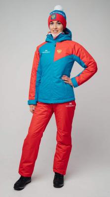 Костюм NORDSKI NATIONAL 2.0 W куртка / Premium Red брюки W  утеп. жен. лямки