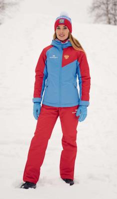 Костюм NORDSKI NATIONAL 2.0 W куртка / Premium Red брюки W  утеп. жен. лямки