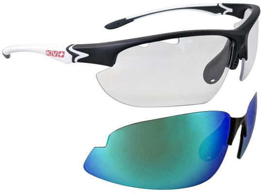 Очки спортивные KV+ VERTICAL Glasses blaсk\white 2 lens  SG13.12