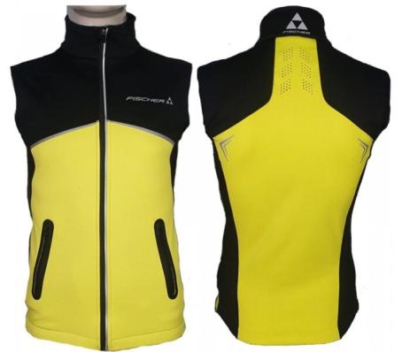 Жилет FISCHER Softshell Warm дет. черн/лим  GR8131-101
