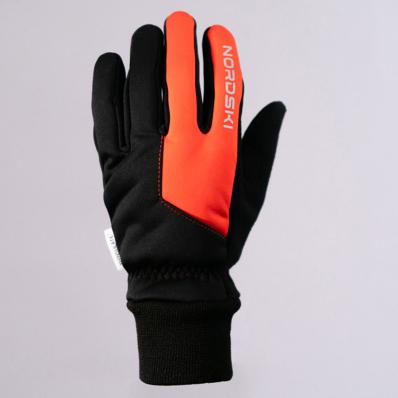 Перчатки NordSki JR  Arctic Black/Red WS  NSJ246190