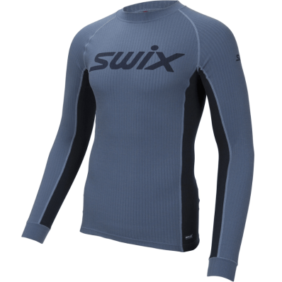Комплект термобелья SWIX Race X мужской серо-голубой  40811-72102/41801-72102
