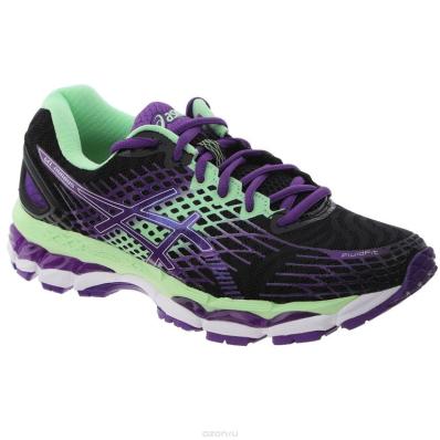Кроссовки ASICS GEL-NIMBUS17 W чер.фиол.сал  T557N-9935