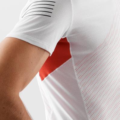 Футболка SALOMON S/LAB SENSE TEE M White/Racing LC1509600
