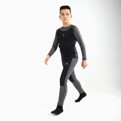 Термобелье Arswear Windstoppe Kids (Цвет Серый/Черный) THWSTK3