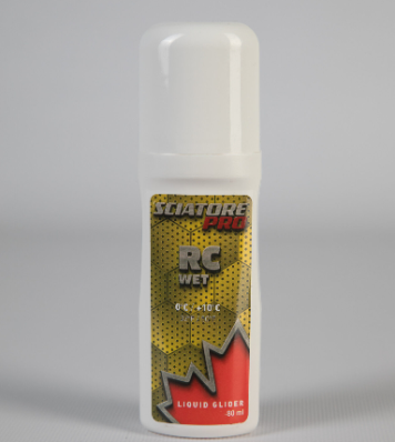 Жидк. парафин RC Wet (желтый) Sciatore Pro с ультр. содерж фтора и доб. порошка 0C/+10С 80ml RCW80