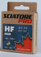 Твердый парафин HF MID (синий) Sciatore Pro (с высоким содержанием фтора) -2С/-7С 45гр HFMBL45