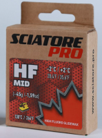 Твердый парафин HF MID (красный) Sciatore Pro (с высоким содержанием фтора) -2C/+2C 45гр HFMR45