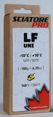 Твердый парафин LF UNIVERSAL Sciatore Pro (с низким содержанием фтора) -10C/+10C 180гр LFU180