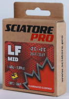 Твердый парафин LF MID (красный) Sciatore Pro (с низким содержанием фтора) -2C/+2C 45гр LFMR45