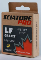 Твердый парафин LF GRAFIT (черный) Sciatore Pro (с низким содержанием фтора) -5C/+5C 45гр LFG45