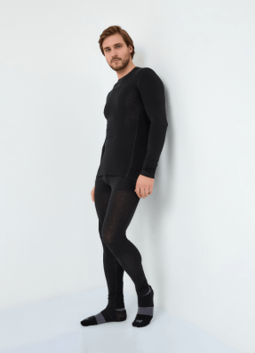 Комплект термобелья NORDSKI  WOOL Black мужское NSM377100