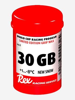 Мазь REX 30GB Fluor Grip WC Racing для нового снега  +1/-8  45гр  9145