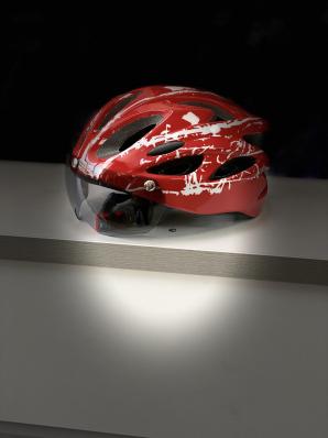 Шлем WX-016 с линзой (White/Red) р.L (58-61) WX-016GL