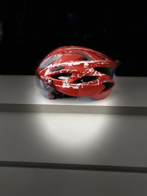 Шлем WX-016 с линзой (White/Red) р.L (58-61) WX-016GL
