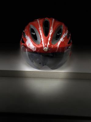 Шлем WX-016 с линзой (White/Red) р.L (58-61) WX-016GL