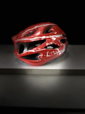 Шлем WX-016 с линзой (White/Red) р.L (58-61) WX-016GL