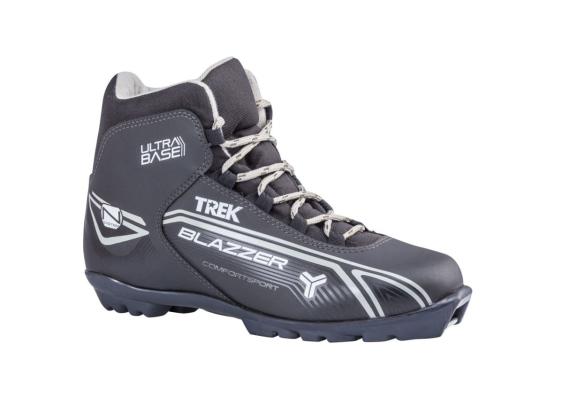 Лыжные ботинки TREK Blazzer 4 черный (лого серый) NNN 4.11-01.M.N