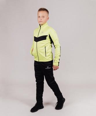Костюм NORDSKI Base JR Lime/Black разминочный NSJ817180