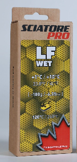 Твердый парафин LF WET (ярк желт) Sciatore Pro (с низким содержанием фтора) +1C/+10C 180гр LFWPBY180